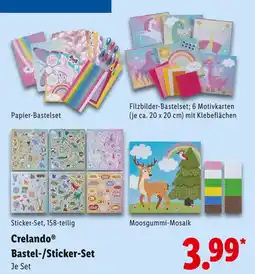 Lidl Crelando papier-bastelset Angebot