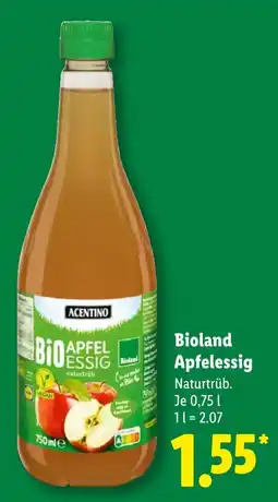 Lidl Acentino bioland apfelessig Angebot