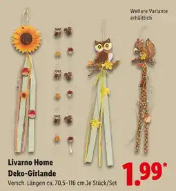 Lidl Livarno home deko-girlande sonnenblume Angebot