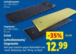 Lidl Crivit luftzellenmatte Angebot