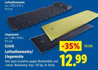 Lidl Crivit luftzellenmatte Angebot