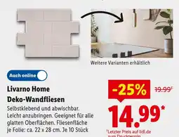 Lidl Livarno home deko-wandfliesen Angebot