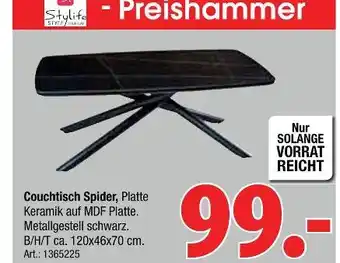 Zurbrüggen Stylife couchtisch spider Angebot