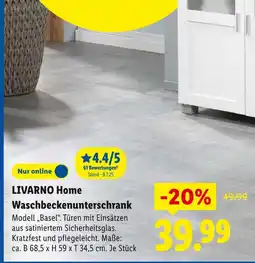 Lidl Livarno home waschbeckenunterschrank modell basel Angebot