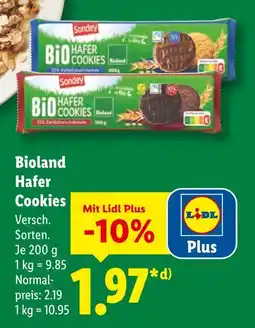 Lidl Sondey bioland hafer cookies Angebot