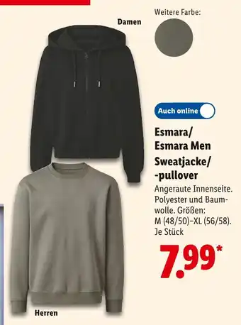 Lidl Esmara sweatjacke Angebot
