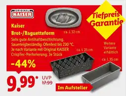 Lidl Kaiser brot-/baguetteform Angebot