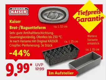 Lidl Kaiser brot-/baguetteform Angebot