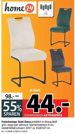 Zurbrüggen Home24 freischwinger stuhl gonzo Angebot