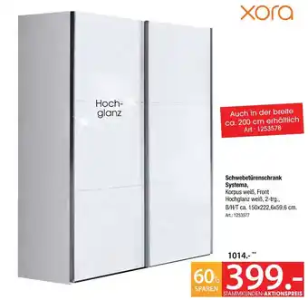 Zurbrüggen Xora schwebetürenschrank systema Angebot
