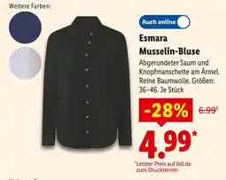 Lidl Esmara musselin-bluse Angebot