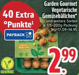 Edeka Garden Gourmet Vegetarische Gemüsebällchen Angebot
