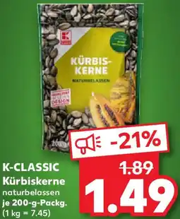 Kaufland K-CLASSIC Kürbiskerne Angebot