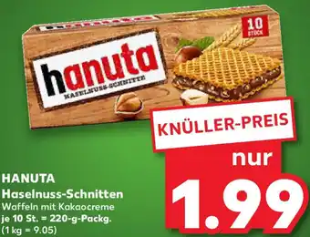 Kaufland HANUTA Haselnuss-Schnitten Angebot