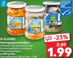 Kaufland K-CLASSIC Heringsspezialitäten Angebot