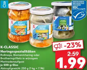 Kaufland K-CLASSIC Heringsspezialitäten Angebot