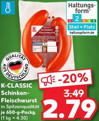 Kaufland K-CLASSIC Schinken-Fleischwurst Angebot