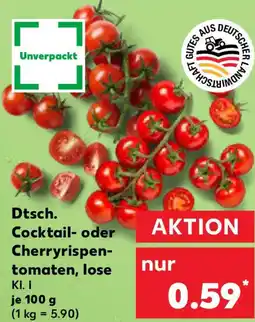 Kaufland Dtsch. Cocktail- oder Cherryrispen- tomaten, lose Angebot