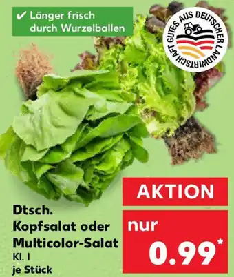 Kaufland Dtsch. Kopfsalat oder Multicolor-Salat Angebot