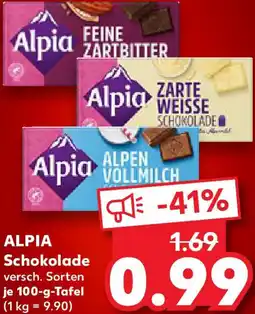 Kaufland ALPIA Schokolade Angebot
