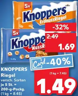 Kaufland KNOPPERS Riegel Angebot