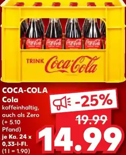 Kaufland COCA-COLA Cola Angebot