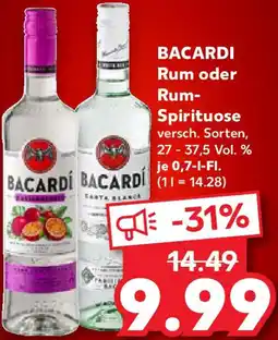 Kaufland BACARDI Rum oder Rum-Spirituose Angebot