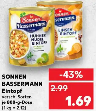 Kaufland SONNEN BASSERMANN Eintopf Angebot