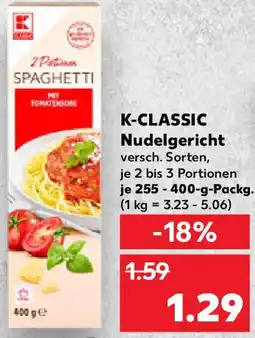 Kaufland K-CLASSIC Nudelgericht Angebot