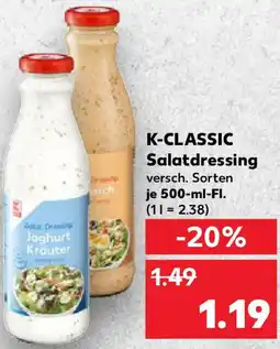 Kaufland K-CLASSIC Salatdressing Angebot
