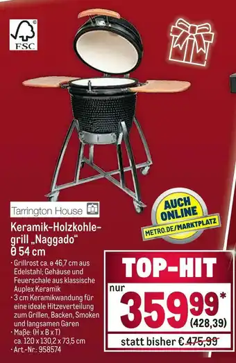 METRO Tarrington house keramik-holzkohlegrill „naggado“ 54 cm Angebot
