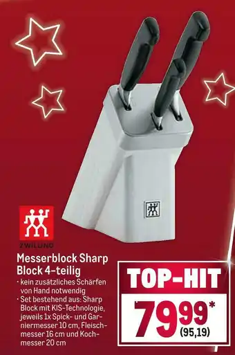 METRO Zwilling messerblock sharp block 4-teilig Angebot