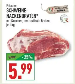 Marktkauf Meinland edeka frischer schweine-nackenbraten Angebot