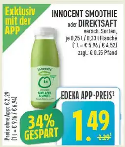 Marktkauf Innocent smoothie Angebot