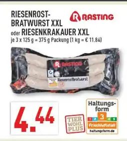 Marktkauf Rasting riesenrost-bratwurst xxl Angebot