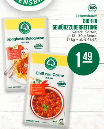 Marktkauf Lebensbaum spaghetti bolognese bio-fix Angebot