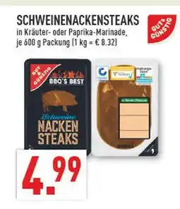 Marktkauf Schweinenackensteaks Angebot