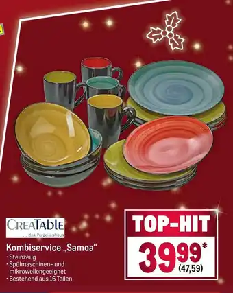 METRO Creatable kombiservice „samoa“ Angebot