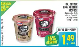 Marktkauf Dr. oetker high protein mousse cappuccino style Angebot