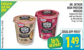 Marktkauf Dr. oetker high protein mousse cappuccino style Angebot