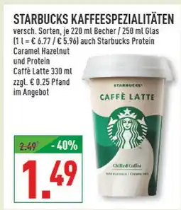 Marktkauf Starbucks kaffeespezialitäten protein caramel hazelnut Angebot