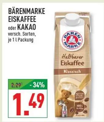 Marktkauf Bärenmarke eiskaffee klassisch Angebot