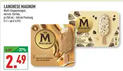 Marktkauf Langnese magnum double gold caramel billionaire Angebot