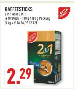 Marktkauf Gut & günstig kaffeesticks 2 in 1 Angebot