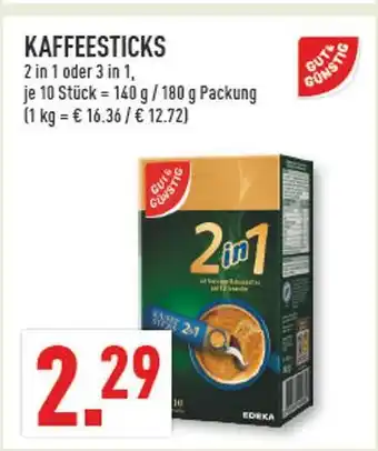Marktkauf Gut & günstig kaffeesticks 2 in 1 Angebot