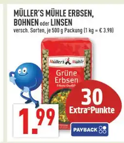 Marktkauf Müller’s mühle erbsen, bohnen oder linsen Angebot
