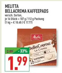 Marktkauf Melitta bellacrema kaffeepads Angebot