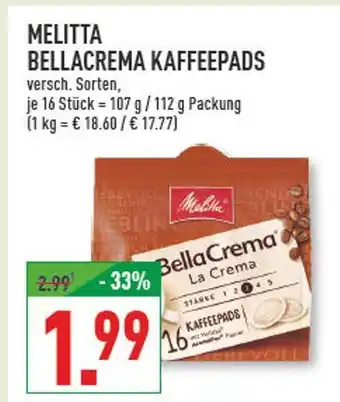 Marktkauf Melitta bellacrema kaffeepads Angebot