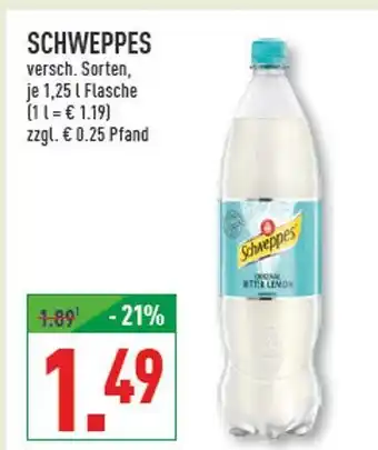 Marktkauf Schweppes versch. sorten Angebot