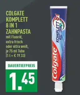 Marktkauf Colgate komplett 8 in 1 zahnpasta extra frisch Angebot